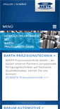 Mobile Screenshot of barth-praezisionstechnik.de